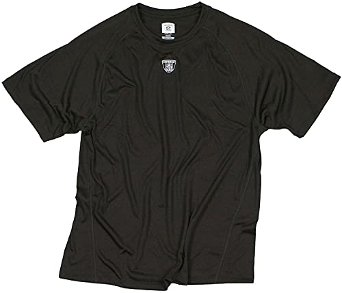 Equipment NFL PlayDry Mens Short Sleeve Training Top, T-Shirt (Medium, Dark Brown)