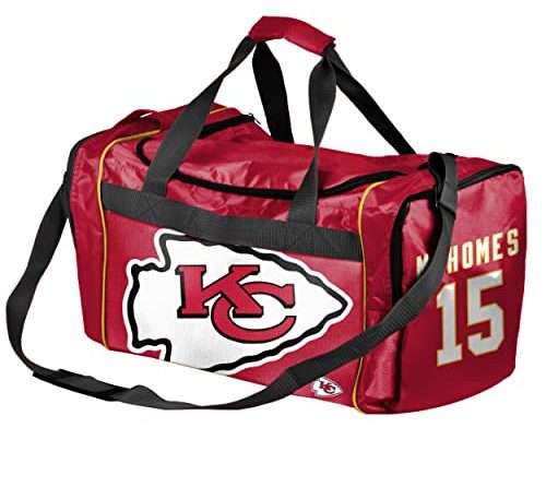 Kansas City Chiefs Official NFL Duffel Gym Bag – Patrick Mahomes #15