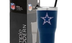 Simple Modern Officially Licensed NFL Dallas Cowboys Tumbler with Straw and Flip Lid | Insulated Stainless Steel 30oz Thermos | Cruiser Collection | Dallas Cowboys