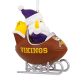 Hallmark NFL Minnesota Vikings Santa Football Sled Christmas Ornament, Multi Color (0001OSL2163)