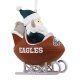 Hallmark Philadelphia Eagles Santa Football Sled Christmas Ornament, NFL Tree Decoration and Sports Fan Gift