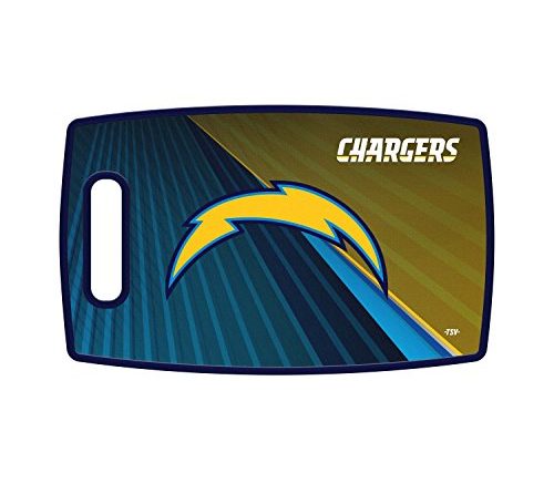 Sports Vault NFL Los Angeles Chargers Large Cutting Board, 14.5″ x 9″