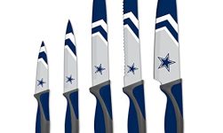 The Sports Vault NFL Dallas Cowboys 5-Piece Kitchen Knife Set