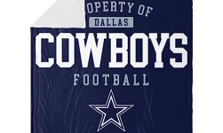 FOCO Dallas Cowboys NFL Team Property Of Sherpa Fleece Blanket