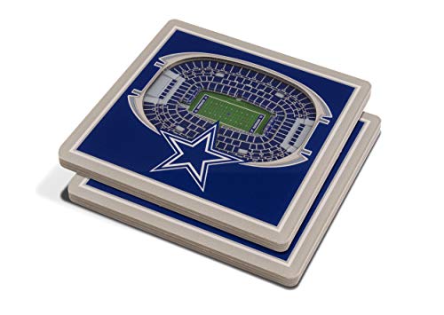 YouTheFan NFL Dallas Cowboys 3D StadiumView Coasters – AT&T Stadium