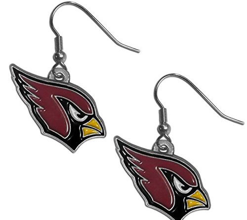 NFL Siskiyou Sports Womens Arizona Cardinals Dangle Earrings One Size Team Color