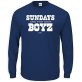 Sundays are for Dem Boyz T-Shirt for Dallas Football Fans (SM-5XL) (Navy Long Sleeve, X-Large)