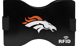 NFL Denver Broncos Unisex Siskiyou SportsRFID Wallet, Black, One Size
