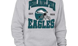 Junk Food Clothing x NFL – Philadelphia Eagles – Team Helmet – Unisex Adult Pullover Fleece Hoodie for Men and Women – Size X-Large