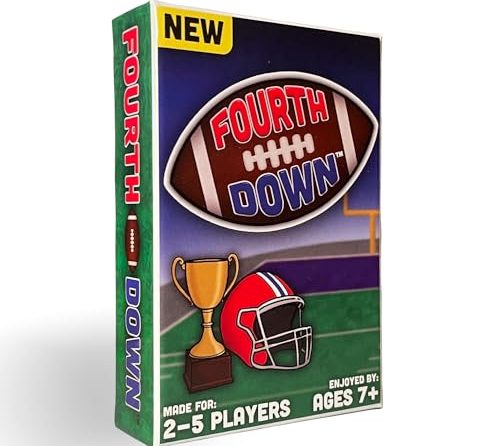 Fourth Down™ – New! The Excitement of Football in a Card Game! As Featured in New York Magazine, The Loved by The Whole Family. 2-5 Players, Ages 7+