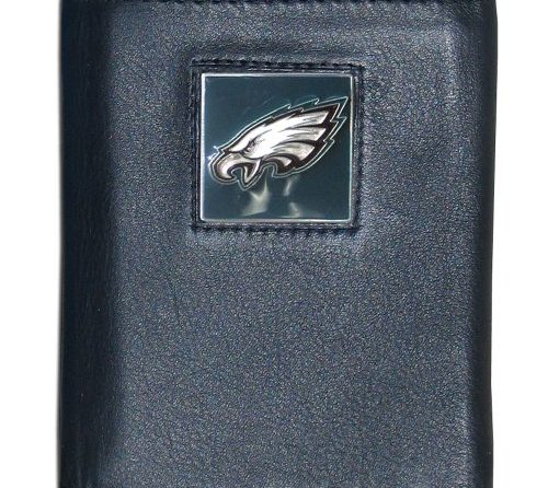 Siskiyou NFL Philadelphia Eagles Leather Tri-Fold Wallet , Black