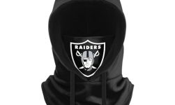 FOCO Las Vegas Raiders NFL Black Drawstring Hooded Gaiter