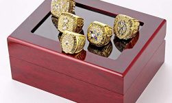 GUANKE 5Pcs Championship Rings Set,Football Gifts,Replica Dallas Memorabilia Items Decor