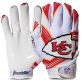 Franklin Sports Kansas City Chiefs Youth Football – Receiver Gloves for Kids – NFL Team Logos and Silicone Palm – Youth S/XS Pair