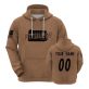 Custom 2023 football Camo Salute Sweatshirts Fan Personalized Hoodie Name & Numbers Pullover Gift for Men Women Youth S-4XL – Brown