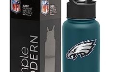 Simple Modern Officially Licensed NFL Philadelphia Eagles Water Bottle with Straw Lid | Vacuum Insulated Stainless Steel 32oz Thermos | Summit Collection | Philadelphia Eagles