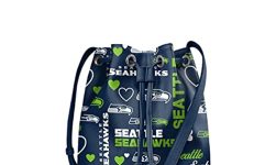 FOCO Seattle Seahawks NFL Logo Love Cinch Purse