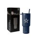 Simple Modern Officially Licensed NFL Dallas Cowboys 30 oz Tumbler with Flip Lid and Straws | Insulated Cup Stainless Steel | Gifts for Men Women | Trek Collection | Dallas Cowboys
