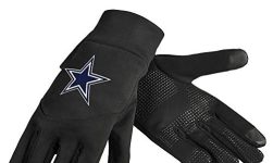 FOCO unisex adult Nfl Team Logo High End Neoprene Texting Gloves, Dallas Cowboys-blue, 9 1 US