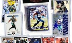 NFL Running Back Football Card Bundle, Assorted Set of 12 Mint Star RB Football Cards Gift Set, Includes one Relic, Serial, or Rookie, Protected by Sleeve and Toploader with Fantasy Football eBook