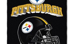 NFL Pittsburgh Steelers Gridiron Fleece Throw, 50-inches x 60-inches