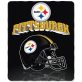 NFL Pittsburgh Steelers Gridiron Fleece Throw, 50-inches x 60-inches