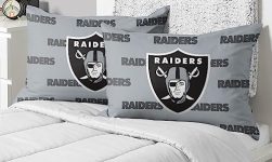 FOCO Las Vegas Raiders NFL Team Color Big Logo Standard 2 Pack Pillowcases
