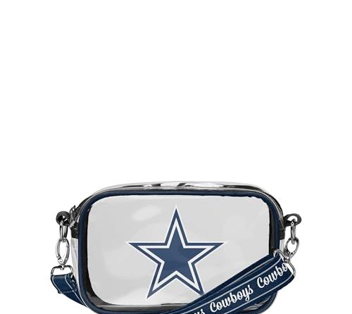 FOCO Dallas Cowboys NFL Team Stripe Clear Crossbody Bag