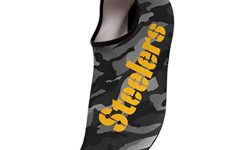 FOCO Men’s Yoga Gym Aqua Shoes Pittsburgh Steelers NFL Camo Water Sock-L, Team Color, Large 11/12
