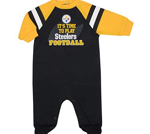 Gerber Unisex Baby Baby Boys NFL Footed Sleep and Play, Team Color, 3-6 Months