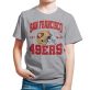 Junk Food Clothing x NFL – San Francisco 49ers – Team Helmet – Kids Short Sleeve T-Shirt for Boys and Girls – Size X-Large