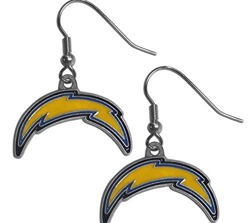 NFL Siskiyou Sports Womens Los Angeles Chargers Dangle Earrings One Size Team Color