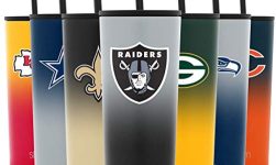 Simple Modern Officially Licensed NFL Las Vegas Raiders Insulated Tumbler with Straw and Flip Lids | Gifts for Men and Women 24oz Travel Mug Thermos | Classic Collection | Las Vegas Raiders