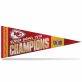 Super Bowl LVIII Champions Kansas City Chiefs 2024 Pennant – 12×30 Premium Felt Wall Banner – Rico Industries NFL Football Flag – USA Made – Sports Fan Décor for the Man Cave, Game Room, Dorm