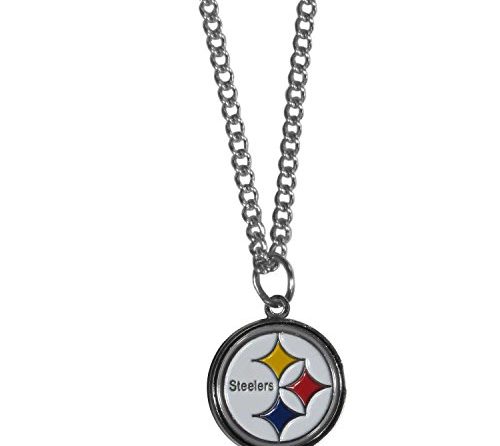 NFL Siskiyou Sports Fan Shop Pittsburgh Steelers Chain Necklace with Small Charm 22 inch Team Color
