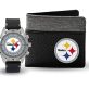 Game Time Pittsburgh Steelers Men’s Watch and Wallet Combo Gift Set – NFL Collection