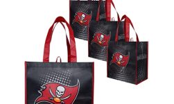 FOCO Tampa Bay Buccaneers NFL 4 Pack Reusable Shopping Bag