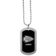 NFL Siskiyou Sports Fan Shop Kansas City Chiefs Chrome Tag Necklace 26 inch Black
