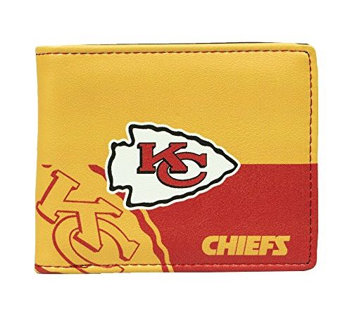 Littlearth unisex-adult NFL Kansas City Chiefs Bi-fold Wallet, Team Color, 4” x 5″ x 1” (300903-CHIE)