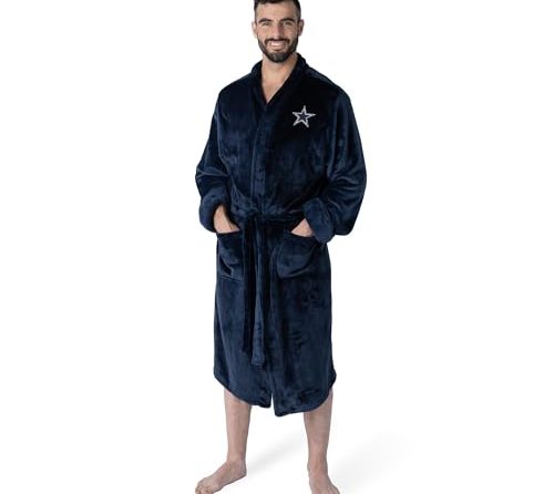 Northwest NFL Dallas Cowboys Unisex-Adult Silk Touch Bath Robe, Large/X-Large, Team Colors