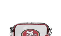 FOCO San Francisco 49ers NFL Team Stripe Clear Crossbody Bag