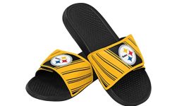 FOCO Pittsburgh Steelers NFL Mens Legacy Sport Slide – L