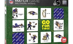YouTheFan NFL Baltimore Ravens Licensed Memory Match Game, Team Colors