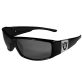 NFL Siskiyou Sports Fan Shop Las Vegas Raiders Chrome Wrap Sunglasses One Size Black