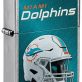 Zippo NFL Miami Dolphins Helmet Street Chrome Pocket Lighter