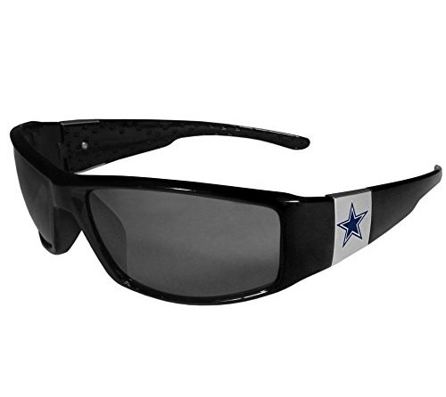 NFL Siskiyou Sports Fan Shop Dallas Cowboys Chrome Wrap Sunglasses One Size Black