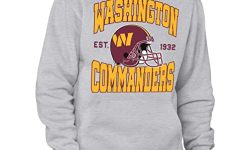 Junk Food Clothing x NFL – Washington Commanders – Team Helmet – Unisex Adult Pullover Fleece Hoodie for Men and Women – Size Large, Grey