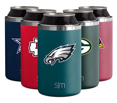 Simple Modern Officially Licensed NFL Philadelphia Eagles Gifts for Men, Women, Dads, Fathers Day | Insulated Ranger Can Cooler for Standard 12oz Cans – Beer, Seltzer, and Soda