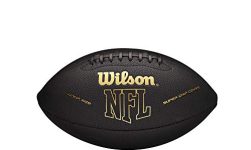 Wilson NFL Super Grip Composite Football – Junior Size, Black/Gold