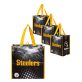 FOCO Pittsburgh Steelers NFL 4 Pack Reusable Shopping Bags, team color, one size